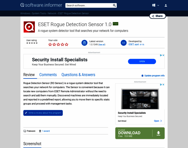 Eset-rogue-detection-sensor.software.informer.com thumbnail
