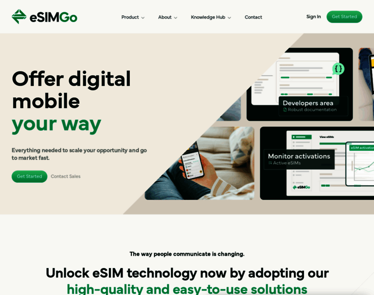 esim-go.com at WI. eSIM Go | Home