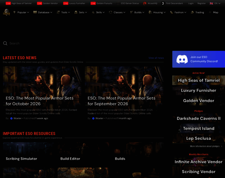 eso-hub.com at WI. ESO-Hub - Wiki, Guides, Builds, Database, News for ESO