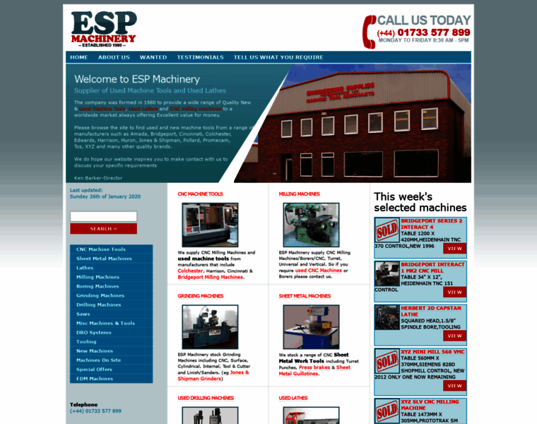 Esp-machinery.co.uk thumbnail