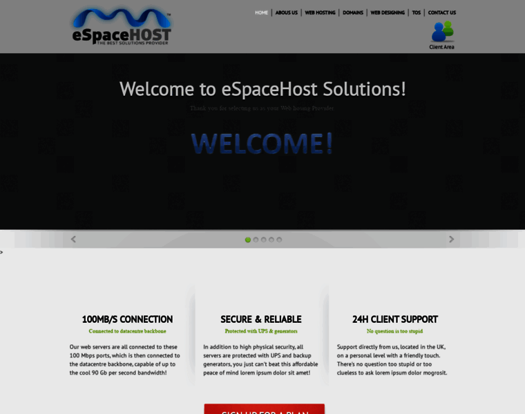 Espacehost.com thumbnail