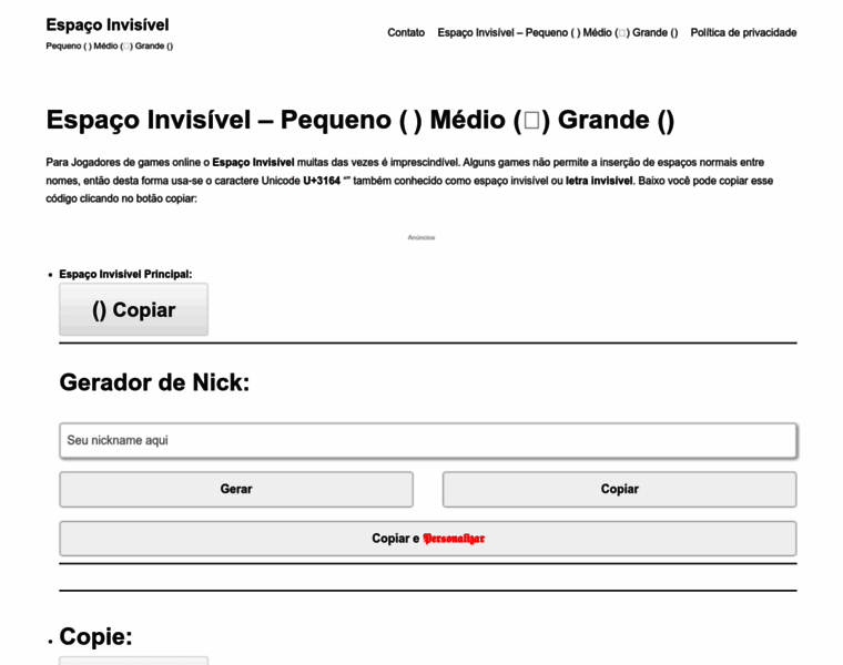 Espacoinvisivel.com thumbnail Espacoinvisivel.com thumbnail
