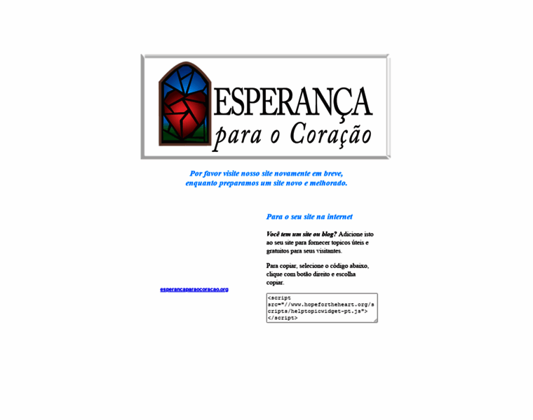Esperancaparaocoracao.org thumbnail