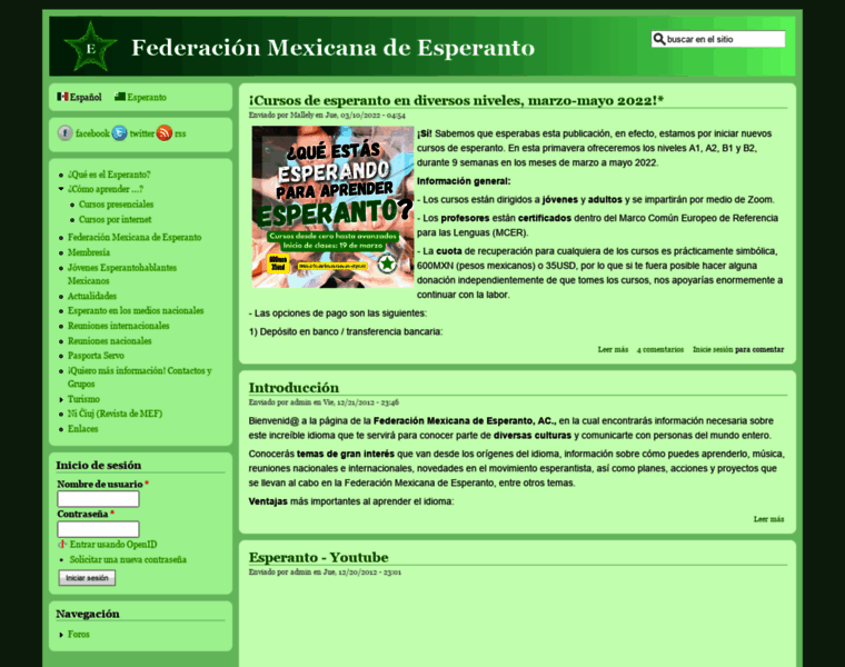 Esperanto-mexico.org thumbnail