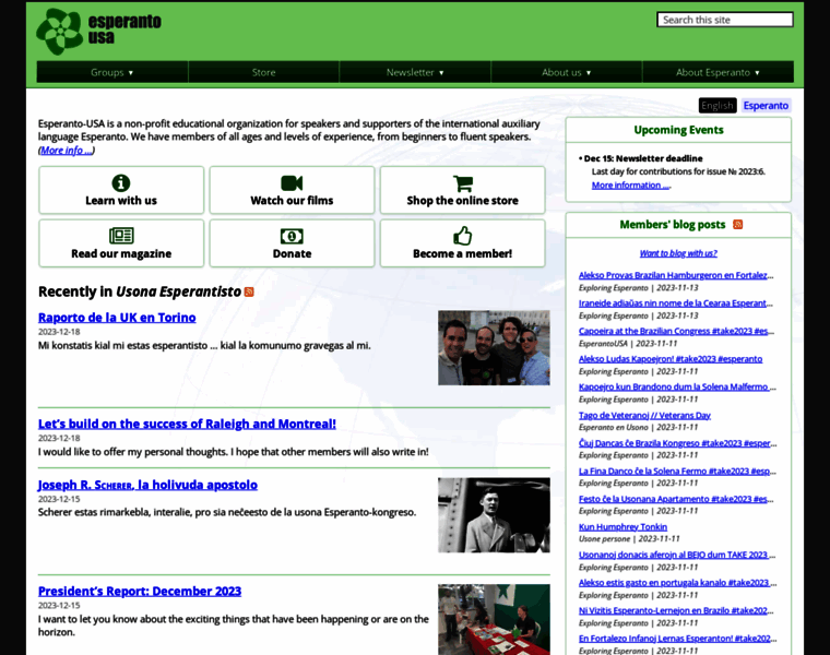 Esperanto-usa.org thumbnail