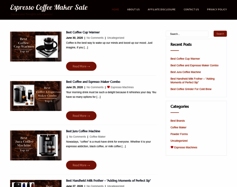 Espressocoffeemakersale.com thumbnail