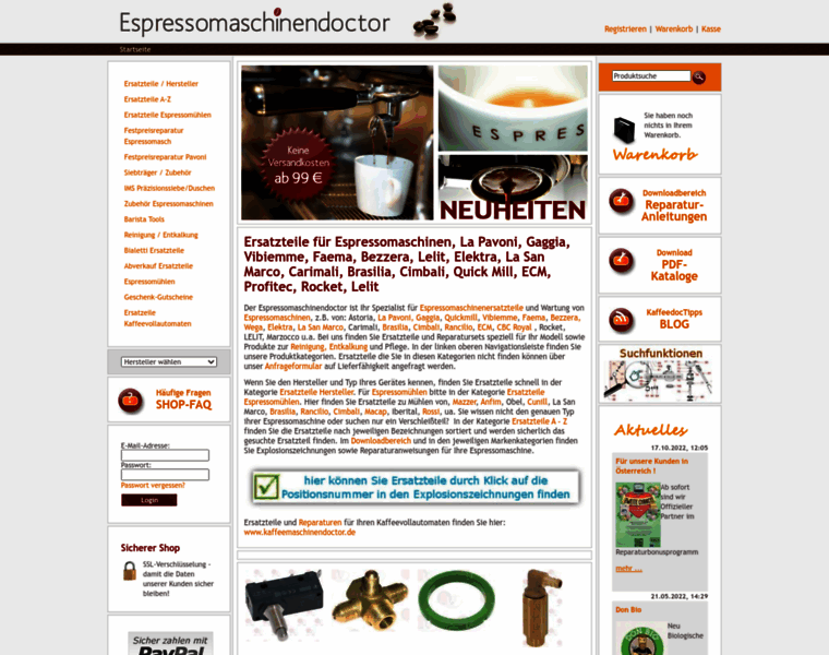 Espressomaschinendoctor.de thumbnail
