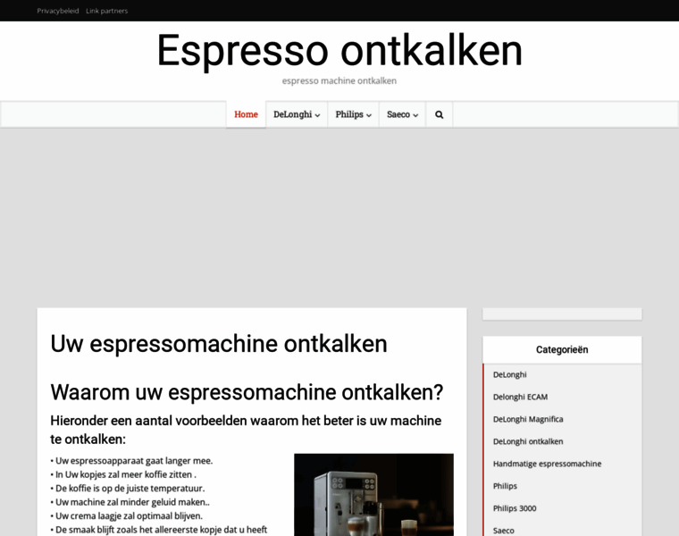 Espressoontkalken.nl thumbnail