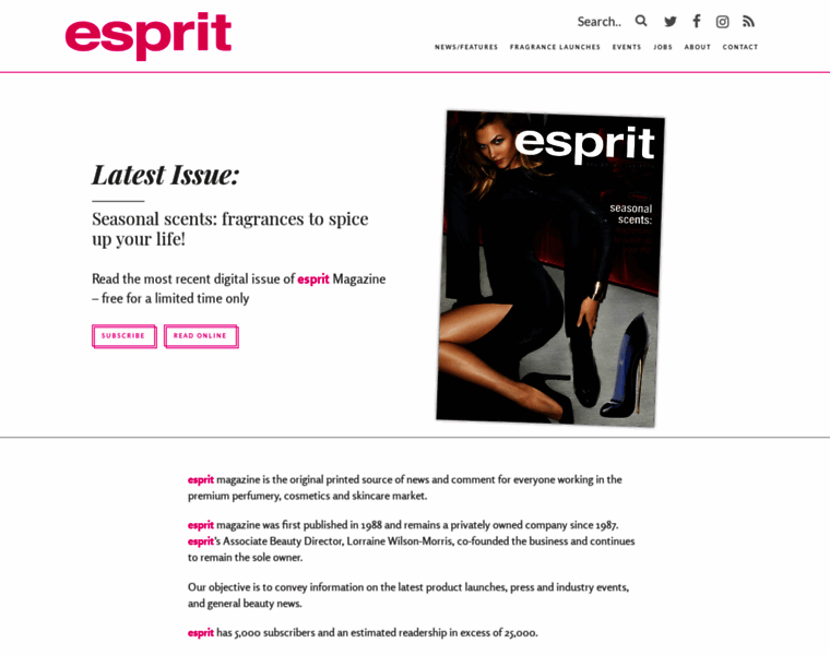 Esprit-magazine.co.uk thumbnail