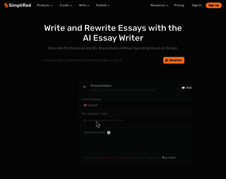 Essay-ai-writer.webflow.io thumbnail