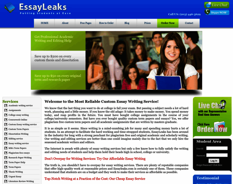 Essayleaks.com thumbnail