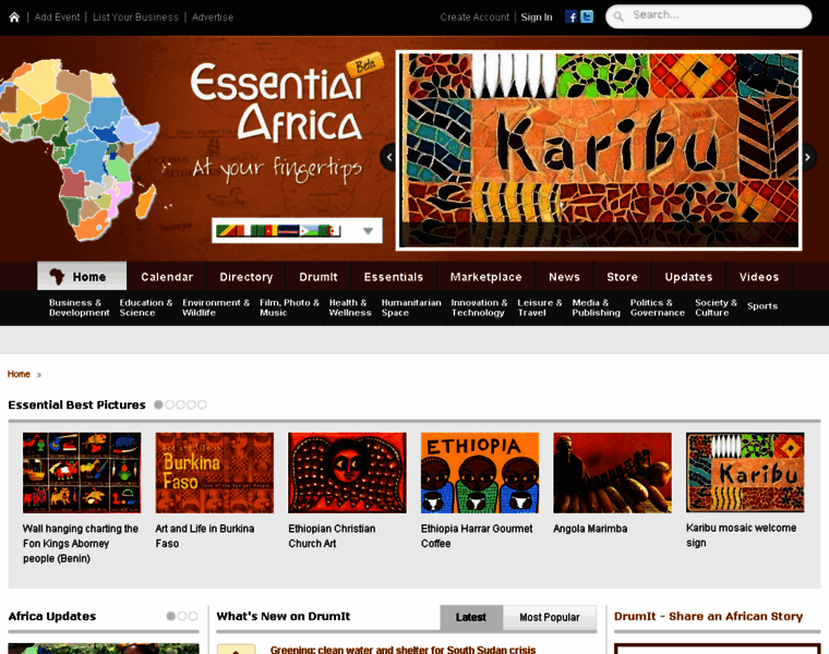 Essentialafrica.com thumbnail