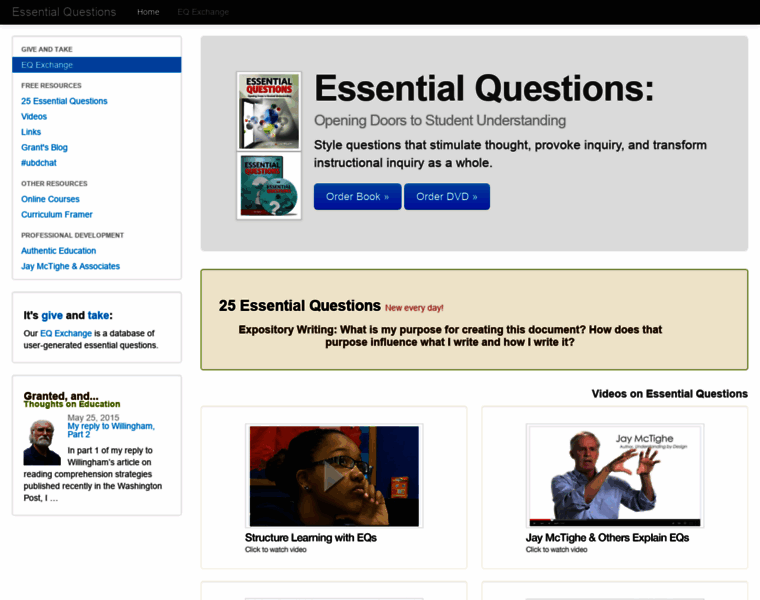 Essentialquestions.org thumbnail