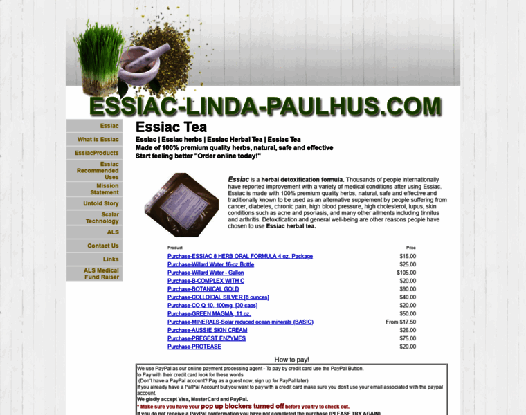 Essiac-linda-paulhus.com thumbnail