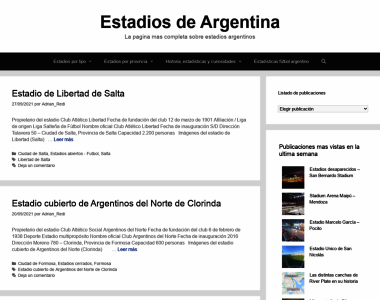 Estadiosdeargentina.com.ar thumbnail