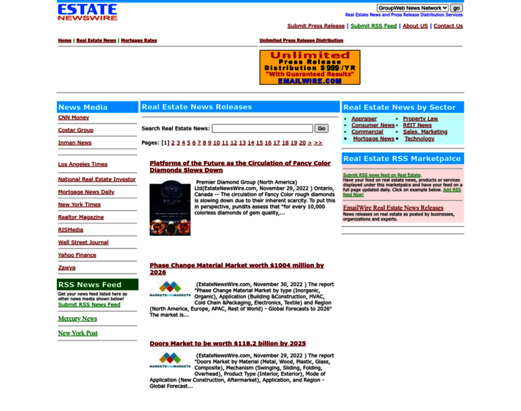 Estatenewswire.com thumbnail