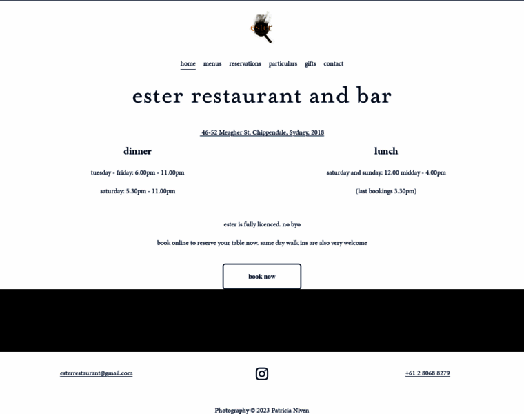 Ester-restaurant.com.au thumbnail