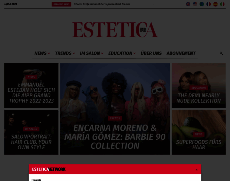 Esteticamagazine.de thumbnail