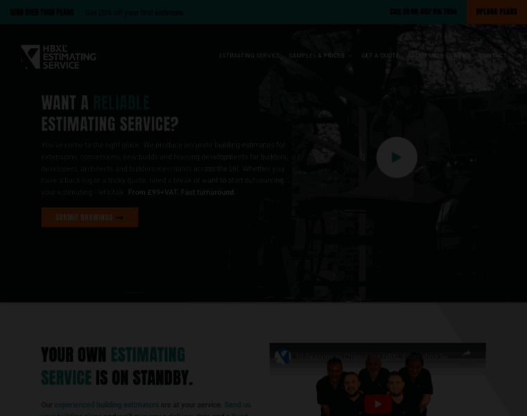 Estimating-service.co.uk thumbnail