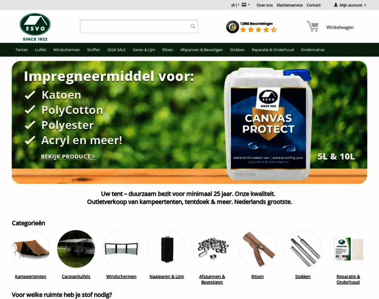 Esvocampingshop.com thumbnail Esvocampingshop.com thumbnail