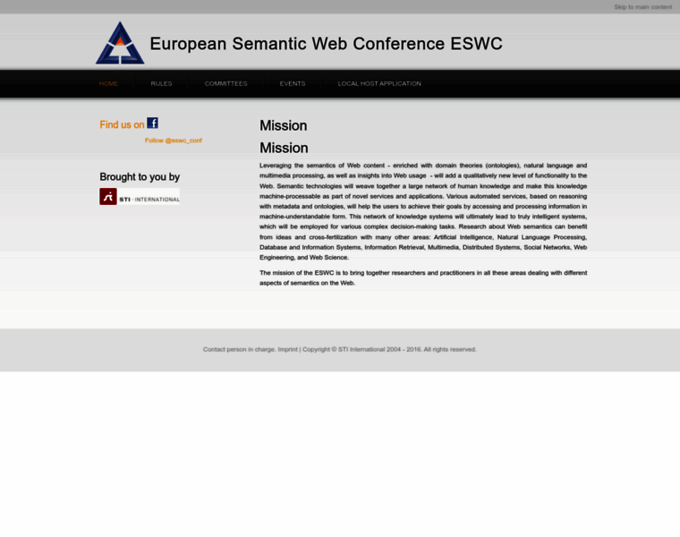 Eswc-conferences.org thumbnail