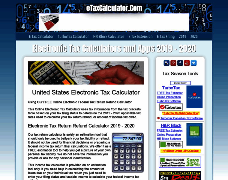 Etaxcalculator.com thumbnail