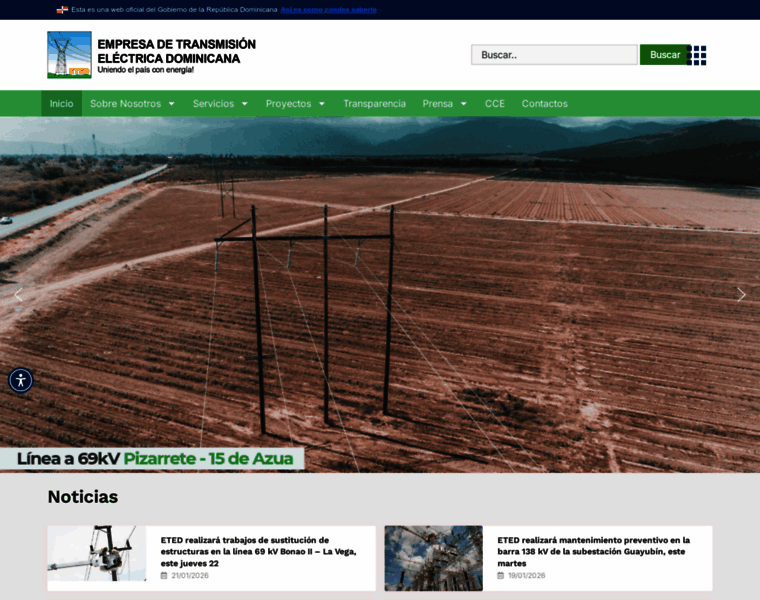 eted.gob.do at WI. Portal Institucional – Portal de la Empresa de ...