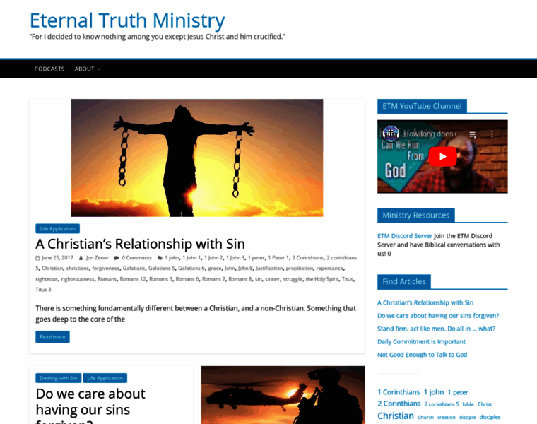 Eternaltruthministry.com thumbnail