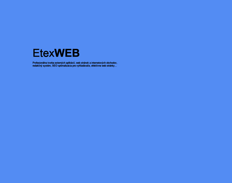 Etexweb.sk thumbnail