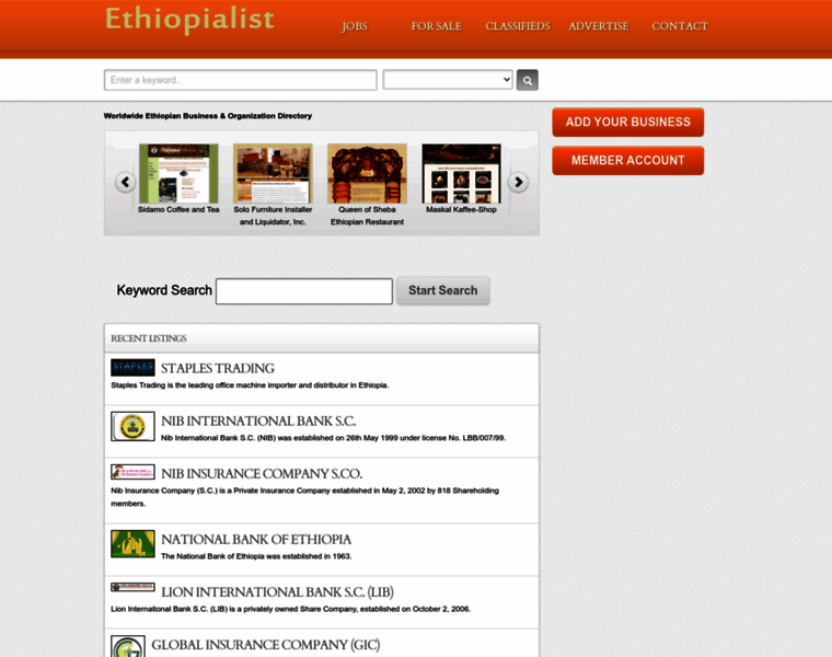 Ethiopialist.com thumbnail