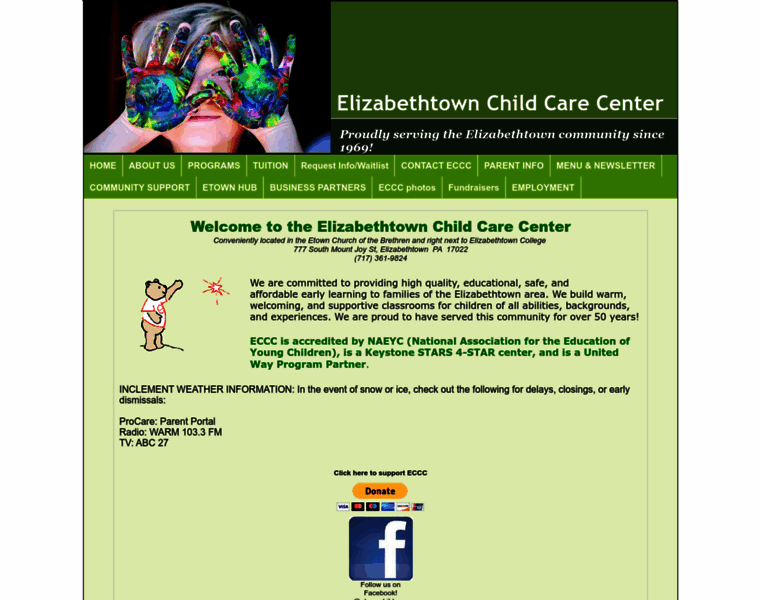 Etownchildcare.org thumbnail