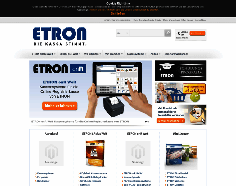 Etron-webshop.at thumbnail