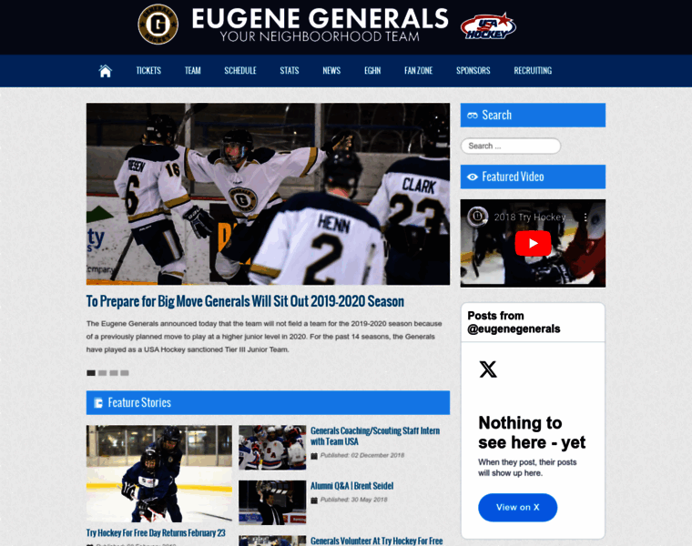 Eugenegenerals.com thumbnail