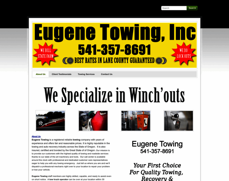 Eugeneoregontowing.com thumbnail