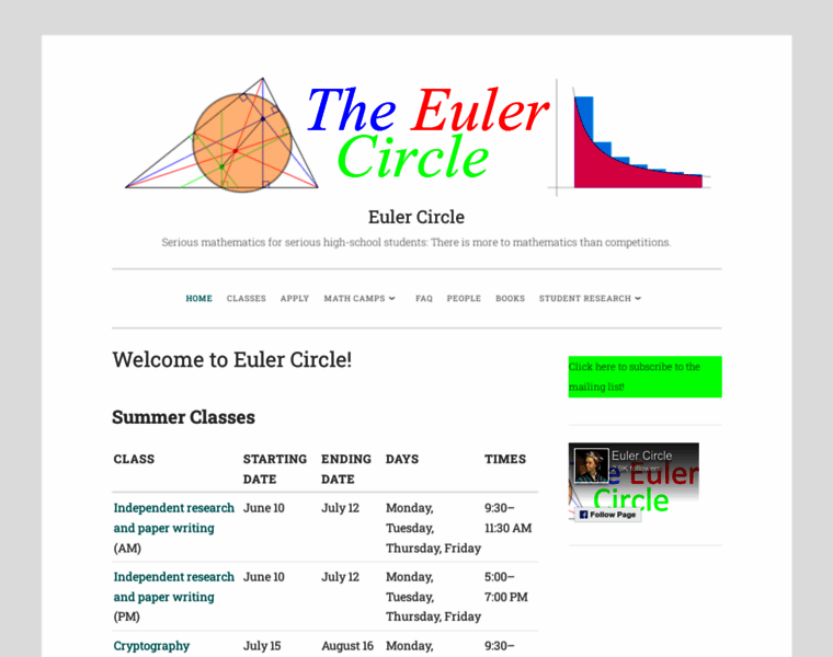 Eulercircle.com thumbnail
