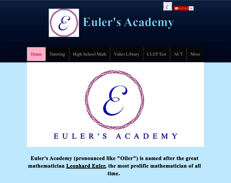 Eulersacademy.org thumbnail