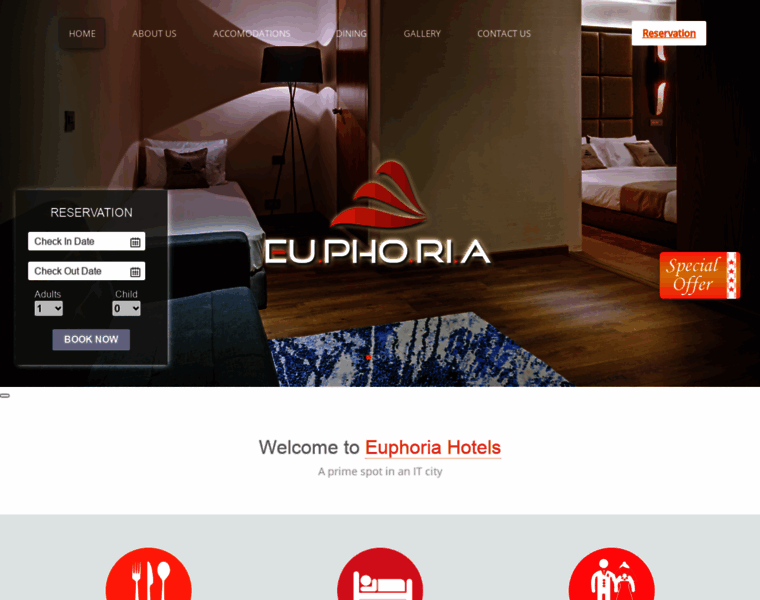 Euphoriahotels.in thumbnail
