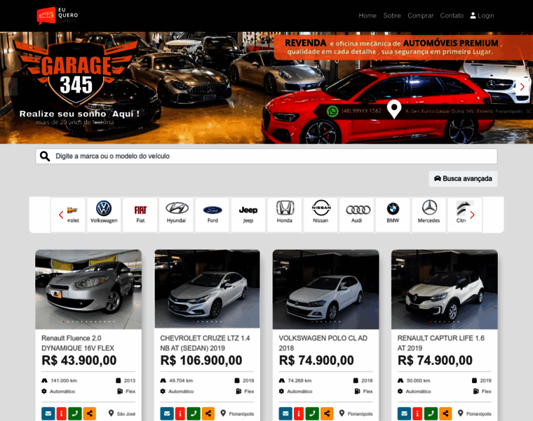 Euquerocarros.com.br thumbnail