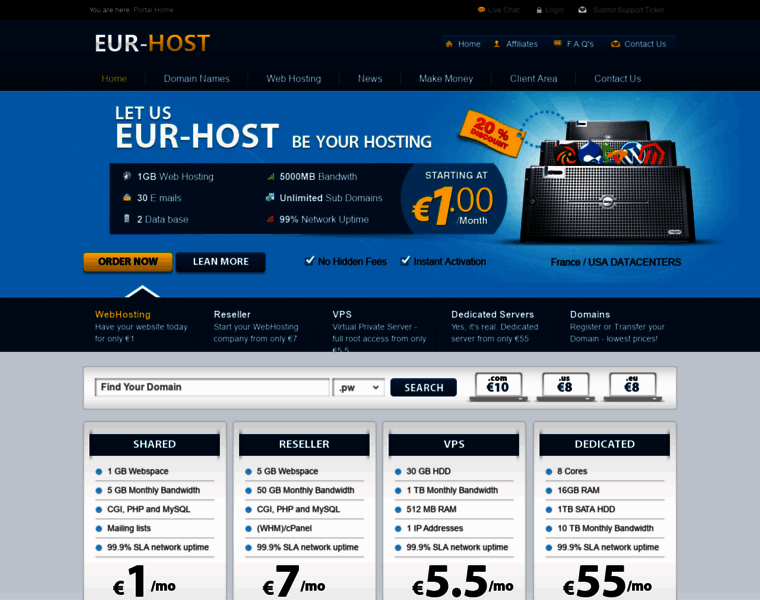Eur-host.com thumbnail