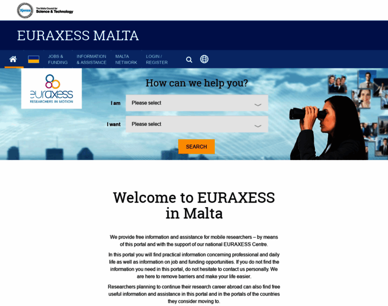 Euraxess.org.mt thumbnail