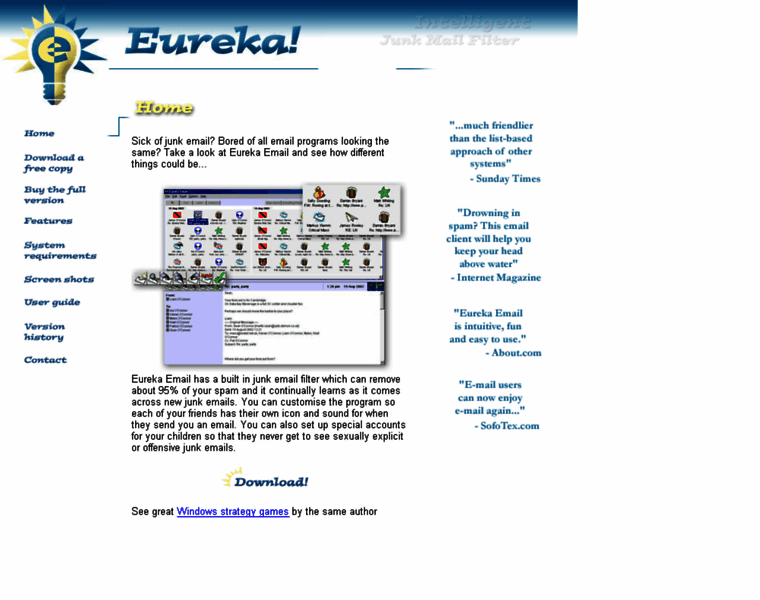 Eureka-email.com thumbnail