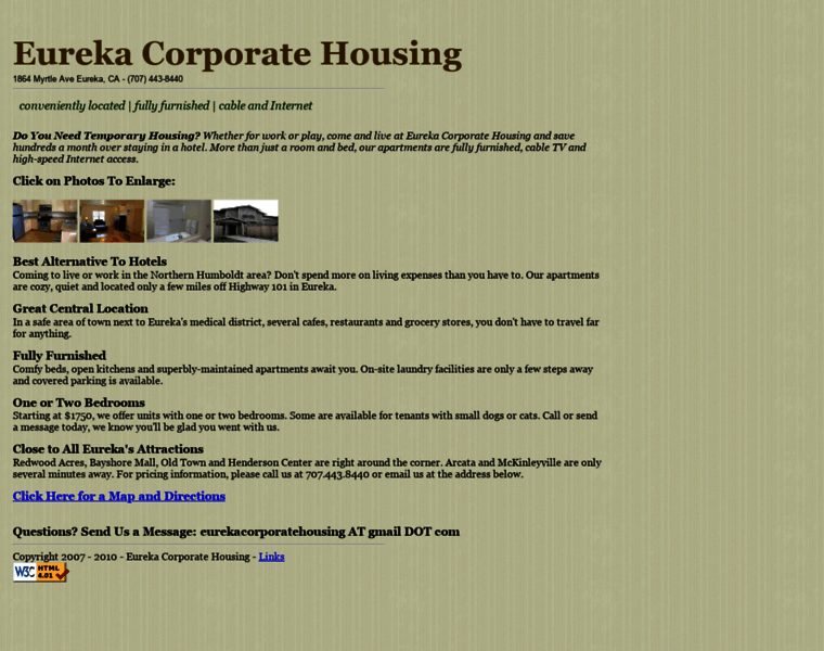 Eurekacorporatehousing.com thumbnail
