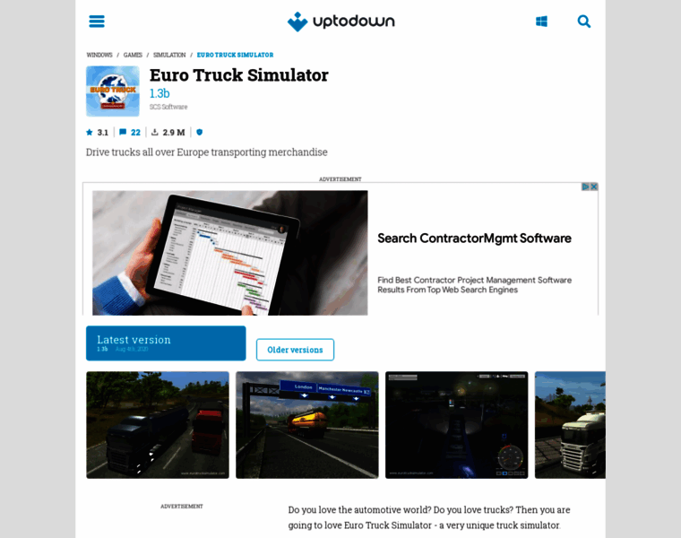 Euro-truck-simulator.en.uptodown.com thumbnail