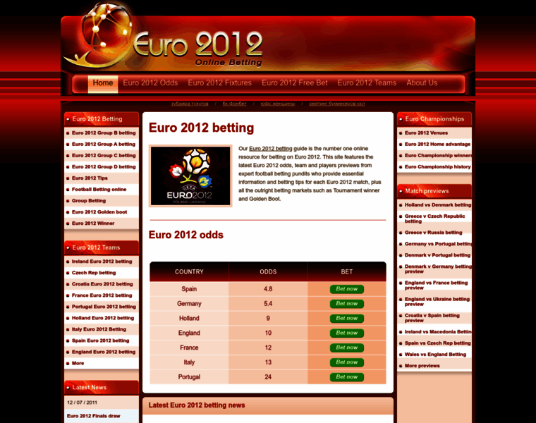 Euro2012onlinebetting.com thumbnail