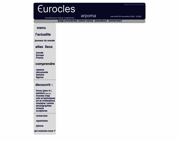 Eurocles.com thumbnail