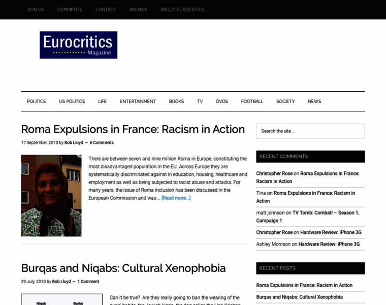 Eurocriticsmagazine.com thumbnail