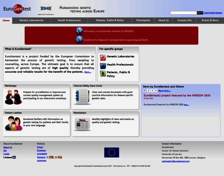 Eurogentest.org thumbnail