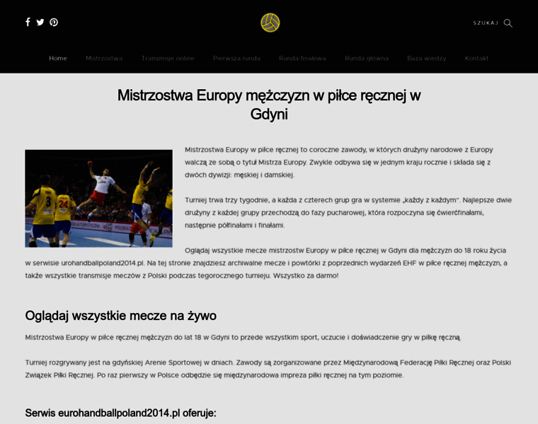 Eurohandballpoland2014.pl thumbnail