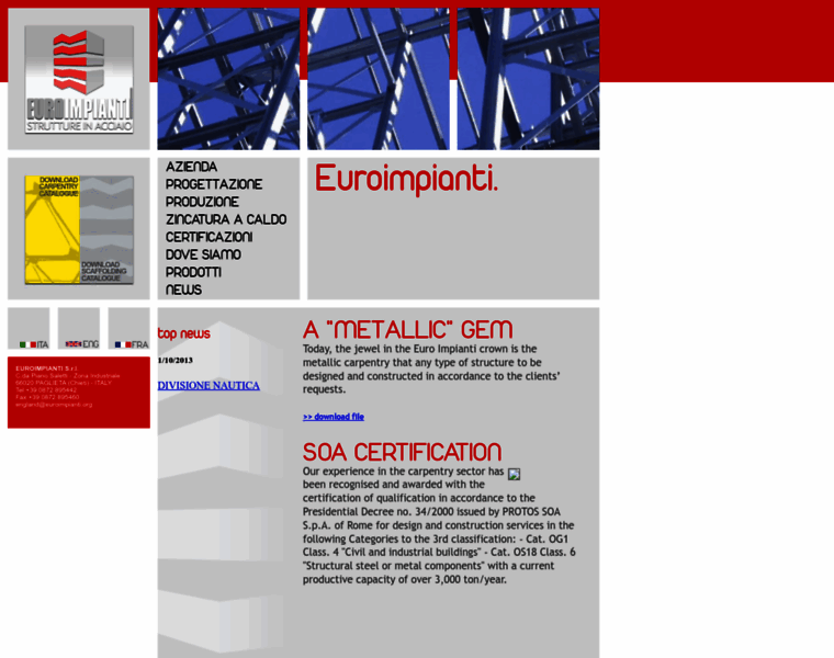Euroimpiantiscaffalature.com thumbnail