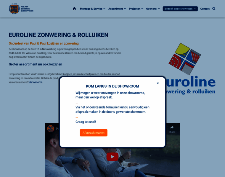 Eurolinezonwering.nl thumbnail